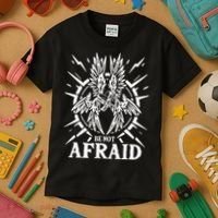 Biblically Accurate Angel Be Not Afraid Bible Angel Kids T-Shirt thumb 3