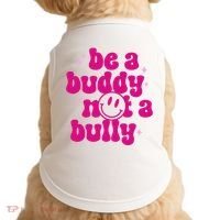 Be A Buddy Not A Bully Retro Smile Anti Bullying Unity Day Doggie Tank thumb 0