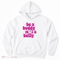 Be A Buddy Not A Bully Retro Smile Anti Bullying Unity Day Hoodie thumb 0