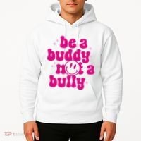 Be A Buddy Not A Bully Retro Smile Anti Bullying Unity Day Hoodie thumb 2