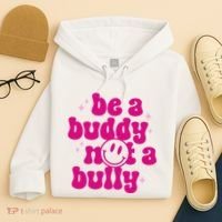 Be A Buddy Not A Bully Retro Smile Anti Bullying Unity Day Hoodie thumb 4