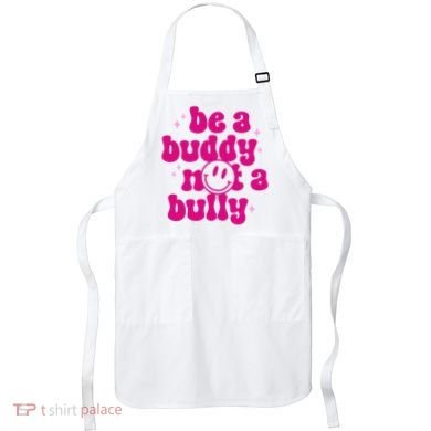 Be A Buddy Not A Bully Retro Smile Anti Bullying Unity Day Apron