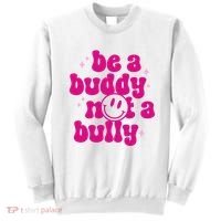 Be A Buddy Not A Bully Retro Smile Anti Bullying Unity Day Sweatshirt thumb 0