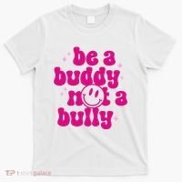 Be A Buddy Not A Bully Retro Smile Anti Bullying Unity Day T-Shirt thumb 0