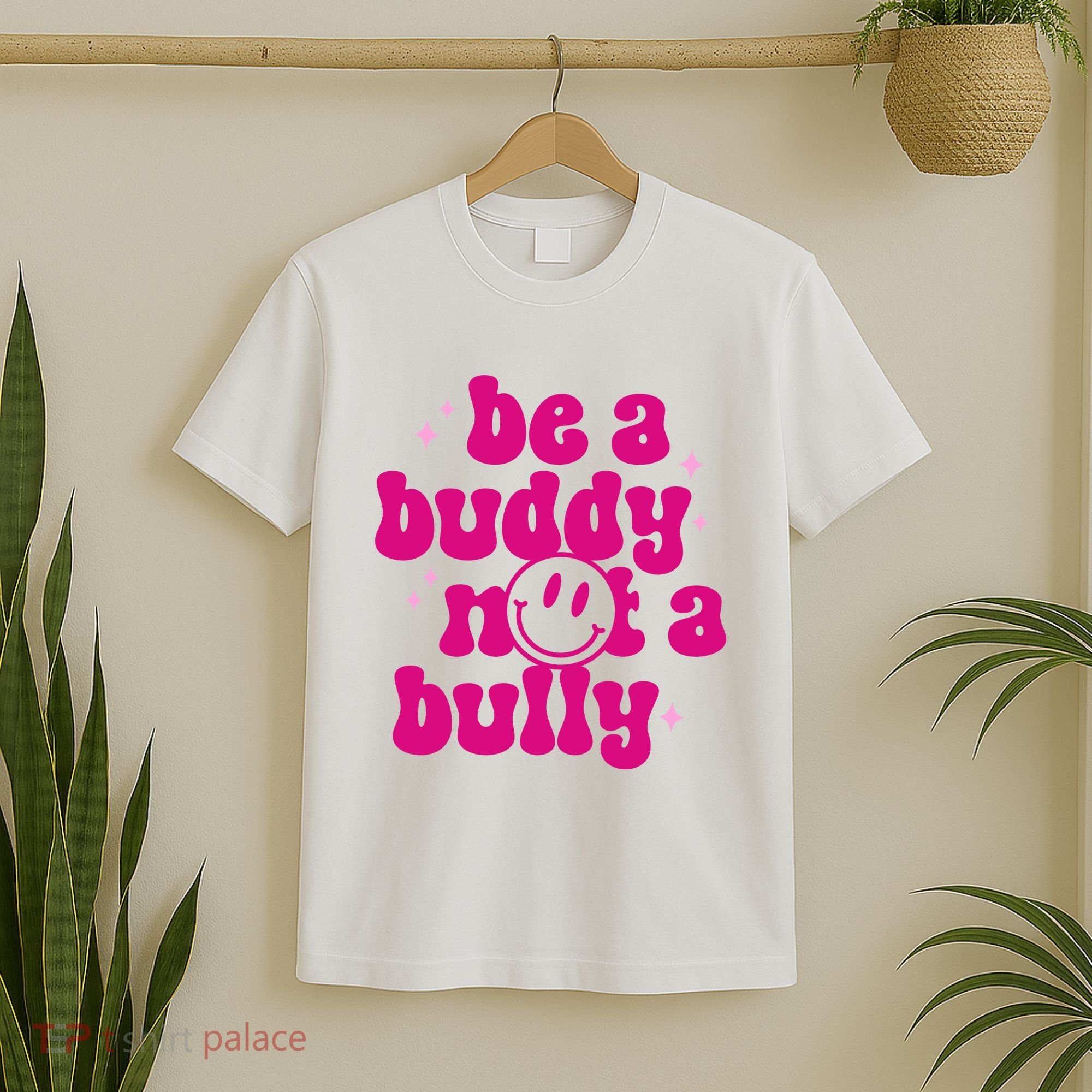 Be A Buddy Not A Bully Retro Smile Anti Bullying Unity Day T-Shirt