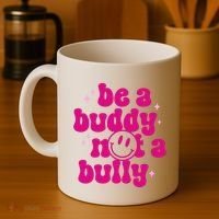 Be A Buddy Not A Bully Retro Smile Anti Bullying Unity Day Coffee Mug thumb 4