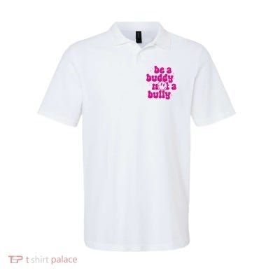 Be A Buddy Not A Bully Retro Smile Anti Bullying Unity Day Polo