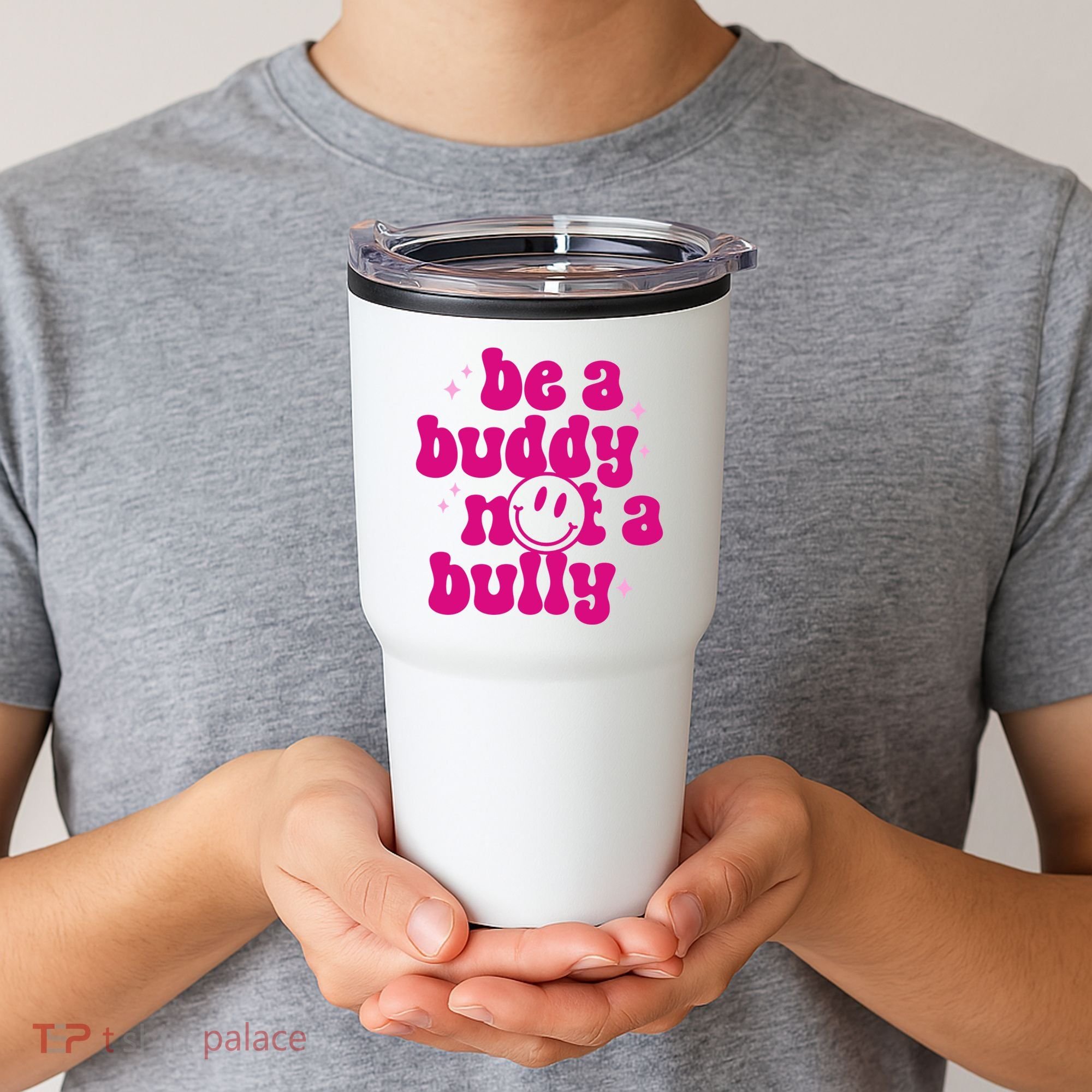 Be A Buddy Not A Bully Retro Smile Anti Bullying Unity Day Tumbler