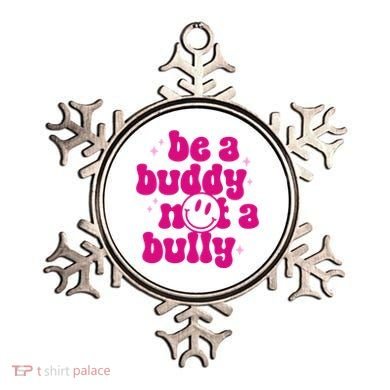 Be A Buddy Not A Bully Retro Smile Anti Bullying Unity Day Ornament
