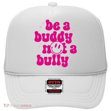 Be A Buddy Not A Bully Retro Smile Anti Bullying Unity Day Hat
