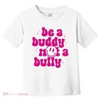 Be A Buddy Not A Bully Retro Smile Anti Bullying Unity Day Toddler T-Shirt thumb 0