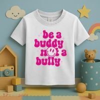 Be A Buddy Not A Bully Retro Smile Anti Bullying Unity Day Toddler T-Shirt thumb 3
