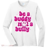 Be A Buddy Not A Bully Retro Smile Anti Bullying Unity Day Women's Long Sleeve Shirt thumb 0