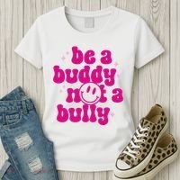 Be A Buddy Not A Bully Retro Smile Anti Bullying Unity Day Women's T-Shirt thumb 3