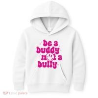 Be A Buddy Not A Bully Retro Smile Anti Bullying Unity Day Kids Hoodie thumb 0