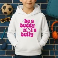 Be A Buddy Not A Bully Retro Smile Anti Bullying Unity Day Kids Hoodie thumb 2