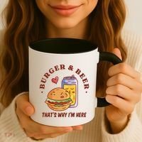 Burger And Beer That's Why I'm Here Coffee Mug thumb 3