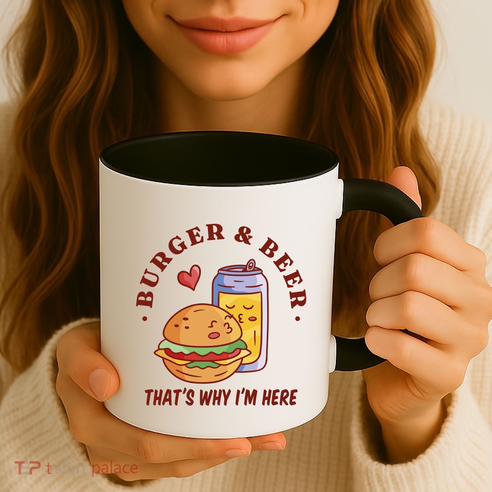Burger And Beer That's Why I'm Here Coffee Mug