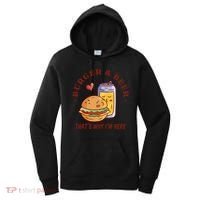 Burger And Beer That's Why I'm Here Women's Hoodie thumb 0