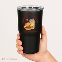 Burger And Beer That's Why I'm Here Tumbler thumb 2