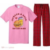 Burger And Beer That's Why I'm Here Pajama Set thumb 0