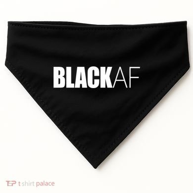 Black Af Blackaf African American Pride History Month Cute Gift USA-Made Doggie Bandana