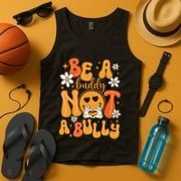 Be A Buddy Not A Bully Unity Day Orange Anti Bullying Tank Top thumb 4