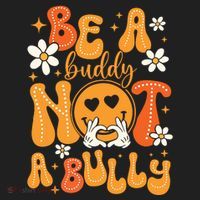 Be A Buddy Not A Bully Unity Day Orange Anti Bullying Golf Towel thumb 3