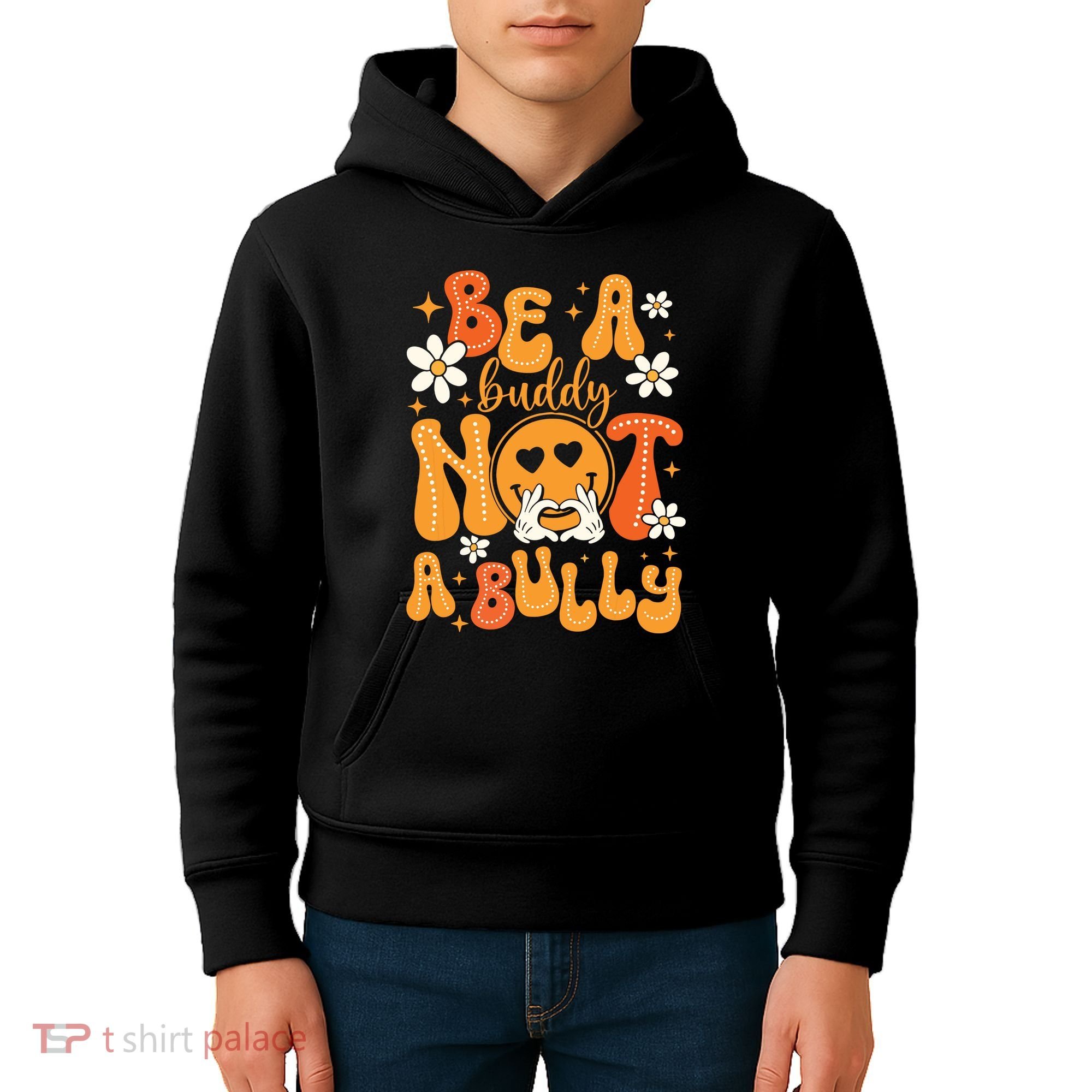 Be A Buddy Not A Bully Unity Day Orange Anti Bullying Kids Hoodie