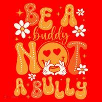Be A Buddy Not A Bully Unity Day Orange Anti Bullying Santa Hat thumb 1