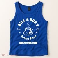 Bill And Bob's Coffee Shop Aa Recovery Gift Great Gift Tank Top thumb 2