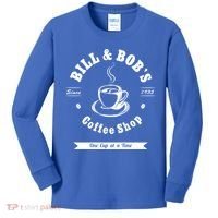 Bill And Bob's Coffee Shop Aa Recovery Gift Great Gift Kids Long Sleeve Shirt thumb 0