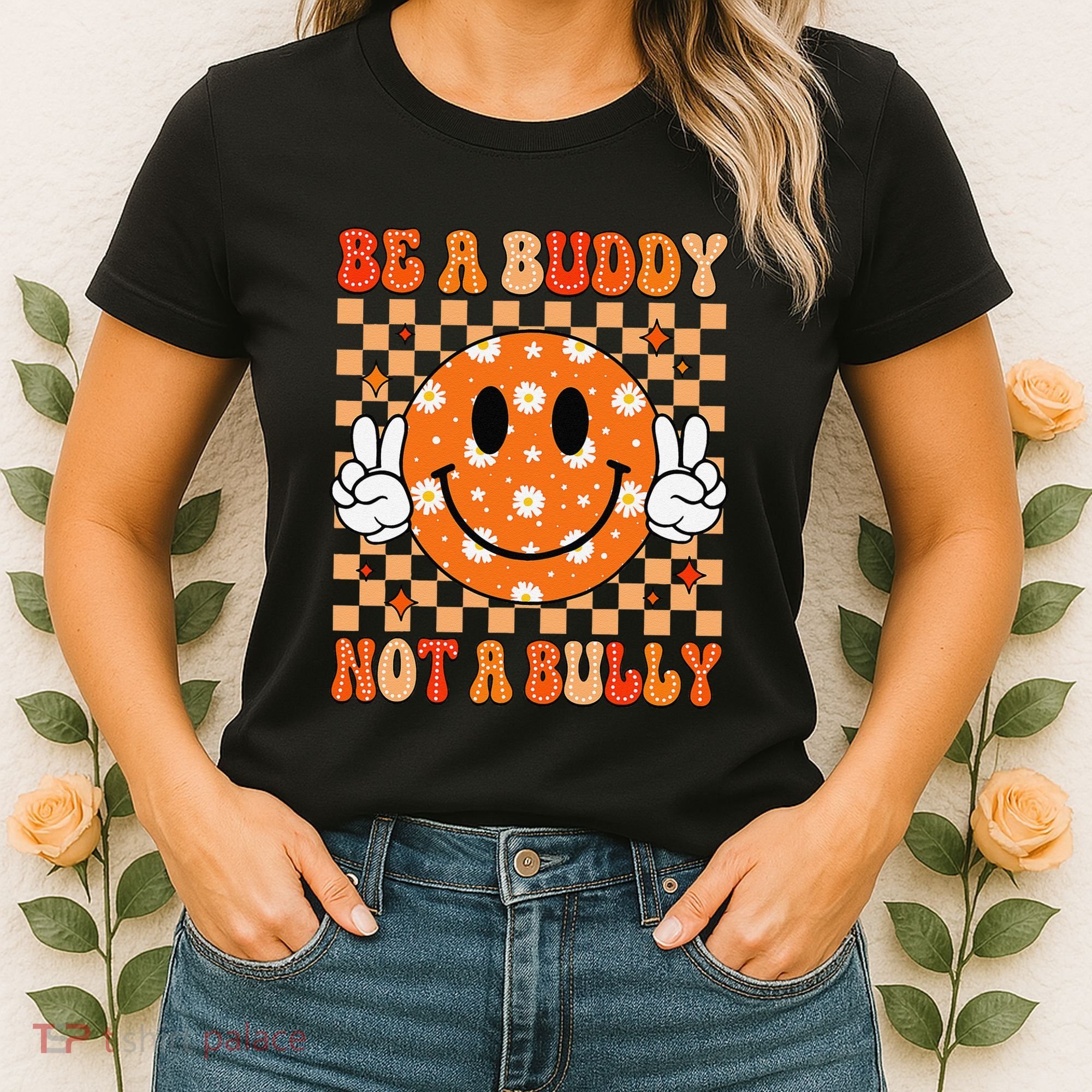 Be A Buddy Not A Bully Unity Day Orange Anti Bullying Gift Women's T-Shirt