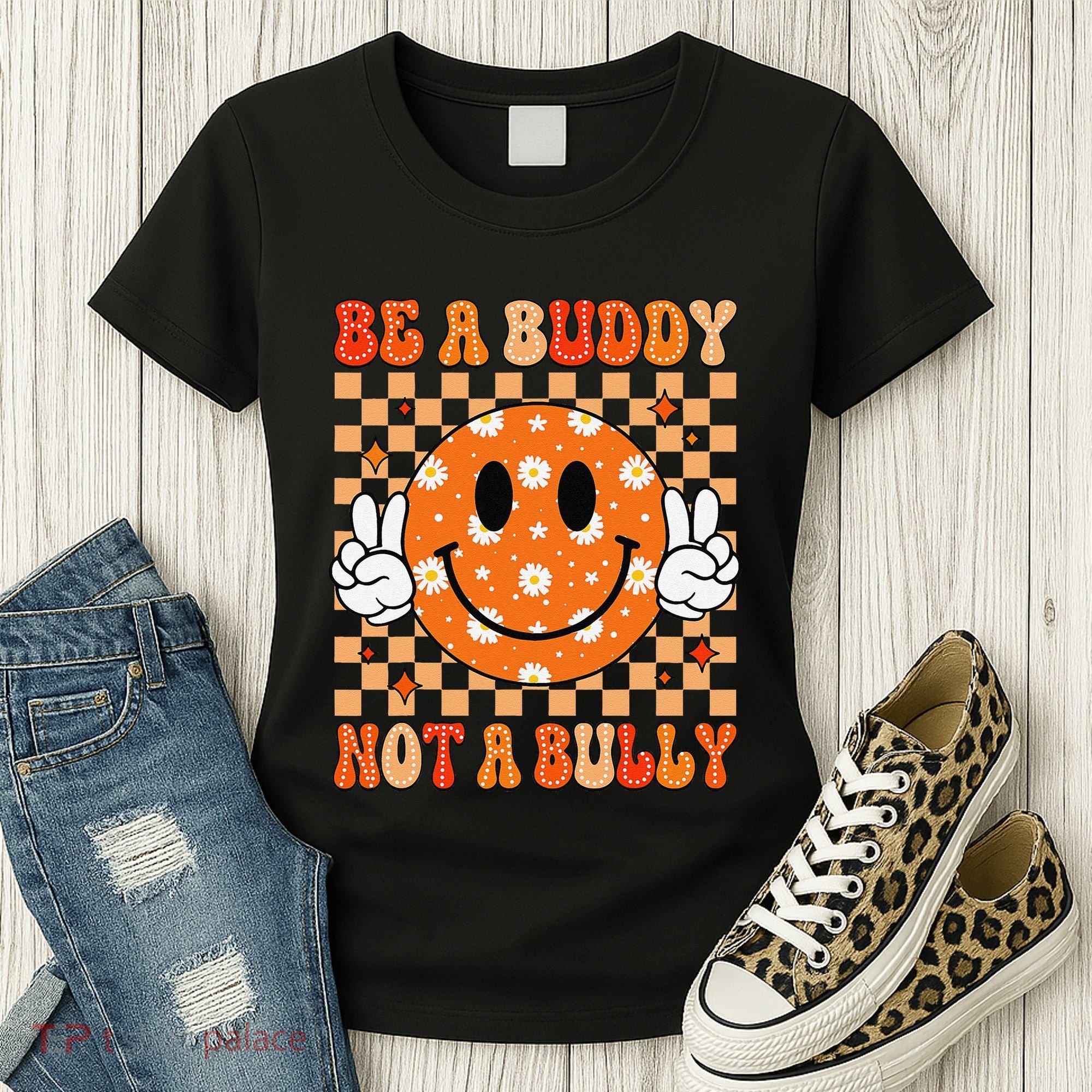 Be A Buddy Not A Bully Unity Day Orange Anti Bullying Gift Women's T-Shirt