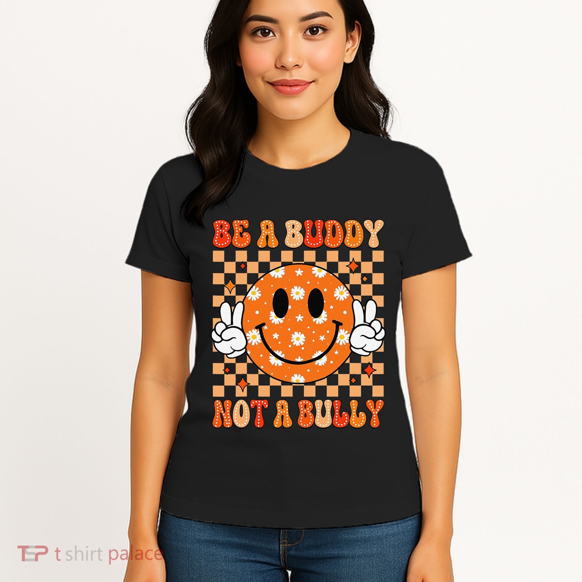 Be A Buddy Not A Bully Unity Day Orange Anti Bullying Gift Women's T-Shirt