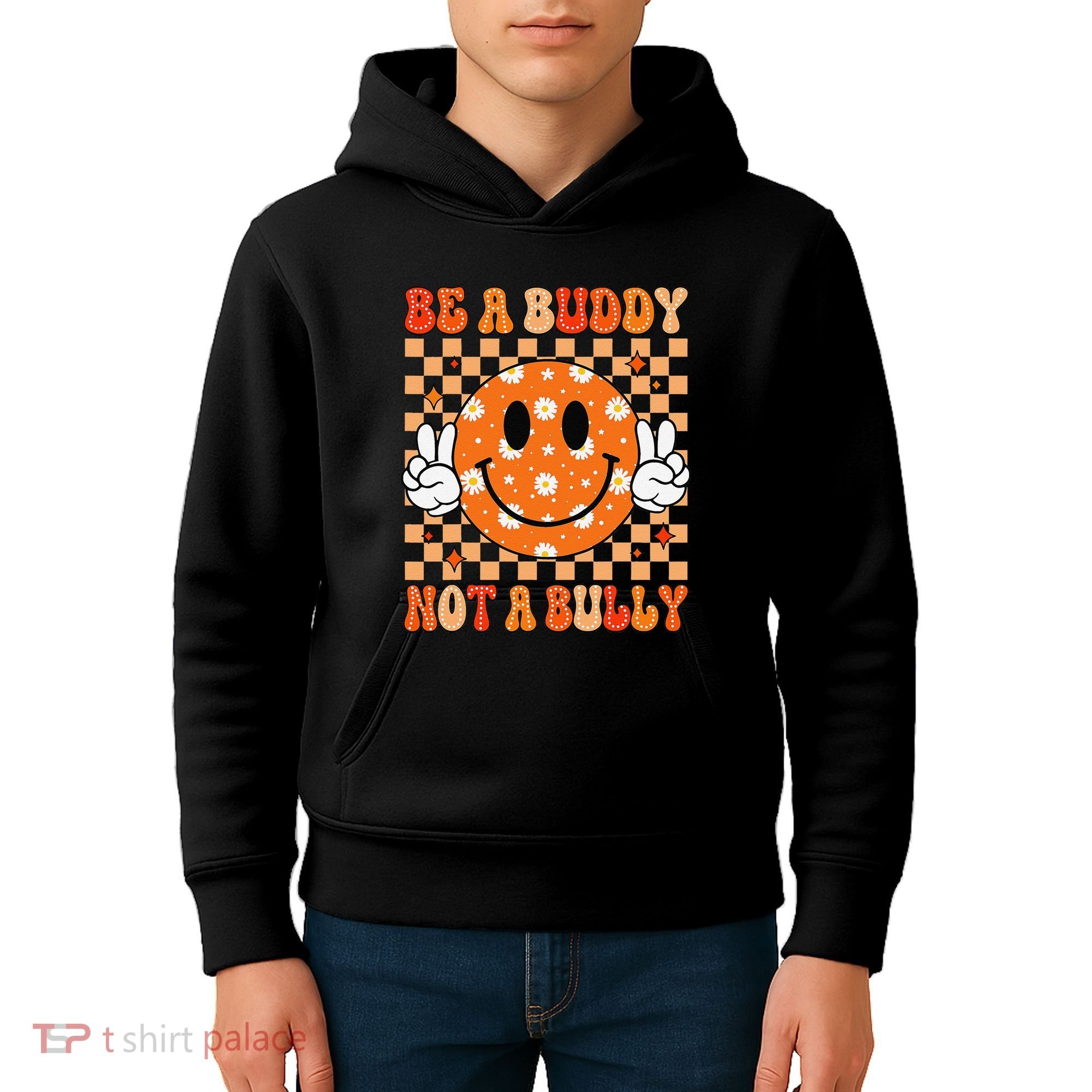 Be A Buddy Not A Bully Unity Day Orange Anti Bullying Gift Kids Hoodie