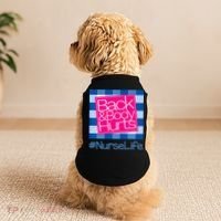 Back and Body Hurts Funny Quote nurse Gym Workout Doggie Tank thumb 2