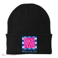Back and Body Hurts Funny Quote nurse Gym Workout Beanie thumb 0
