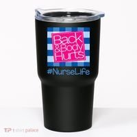 Back and Body Hurts Funny Quote nurse Gym Workout Tumbler thumb 0