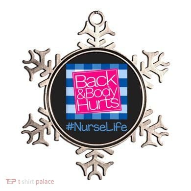 Back and Body Hurts Funny Quote nurse Gym Workout Ornament