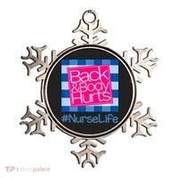 Back and Body Hurts Funny Quote nurse Gym Workout Ornament thumb 0