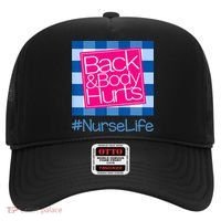 Back and Body Hurts Funny Quote nurse Gym Workout Hat thumb 0