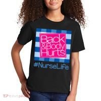Back and Body Hurts Funny Quote nurse Gym Workout Kids T-Shirt thumb 2