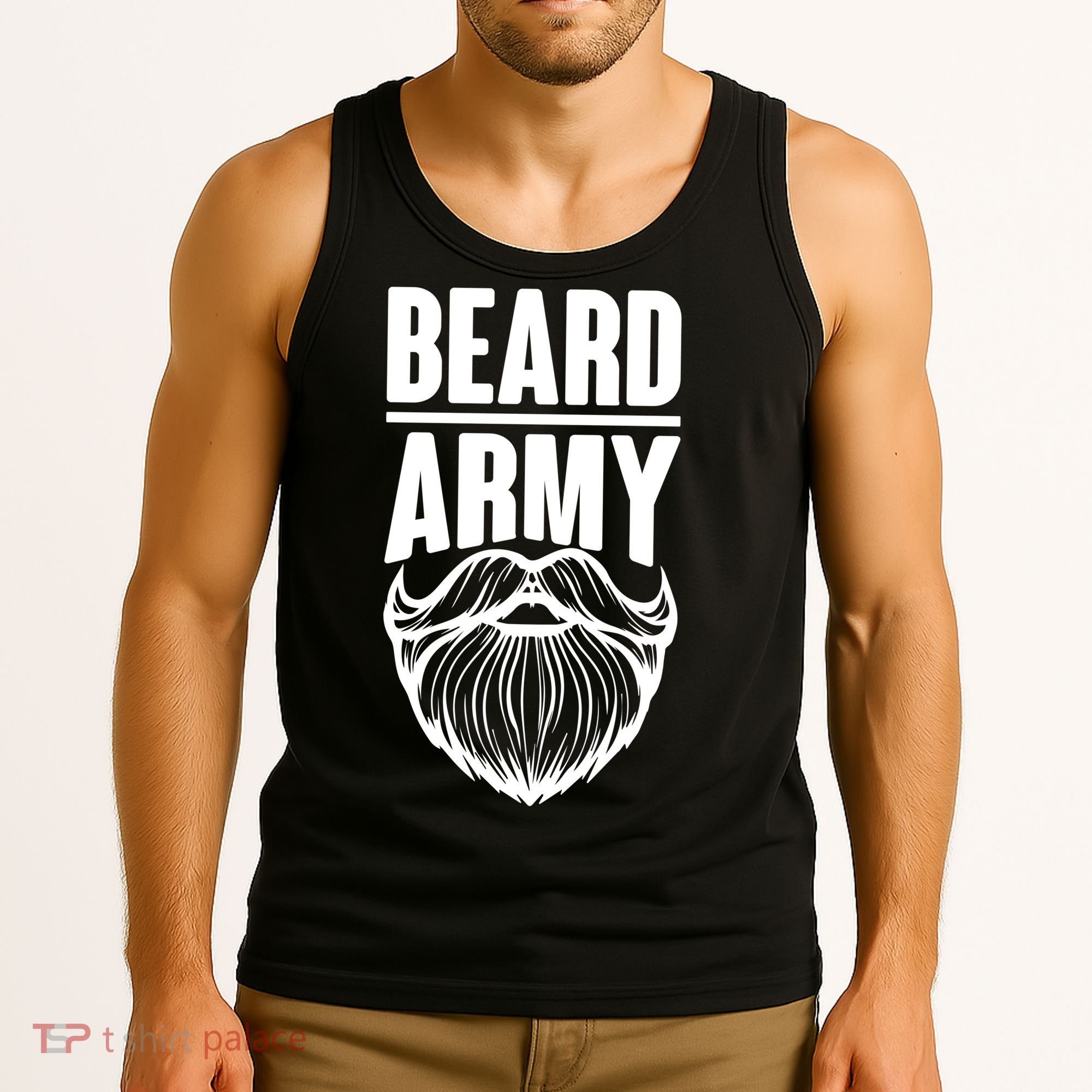 Beard Army Tank Top