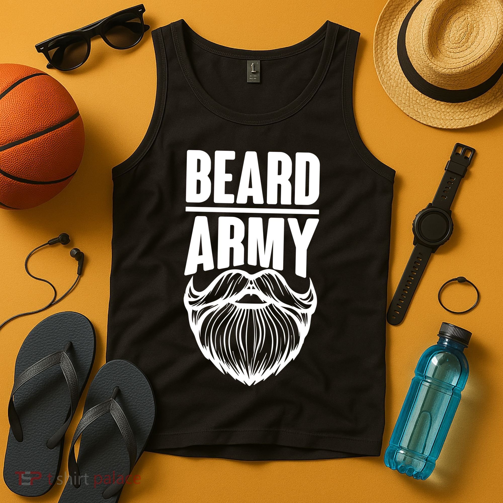 Beard Army Tank Top