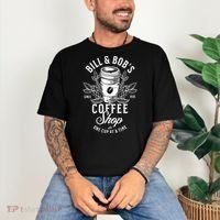 Bill And Bobs Coffee Shop AA Recovery Comfort Colors T-Shirt thumb 3