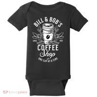 Bill And Bobs Coffee Shop AA Recovery Baby Bodysuit thumb 0