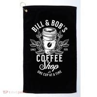 Bill And Bobs Coffee Shop AA Recovery Golf Towel thumb 0