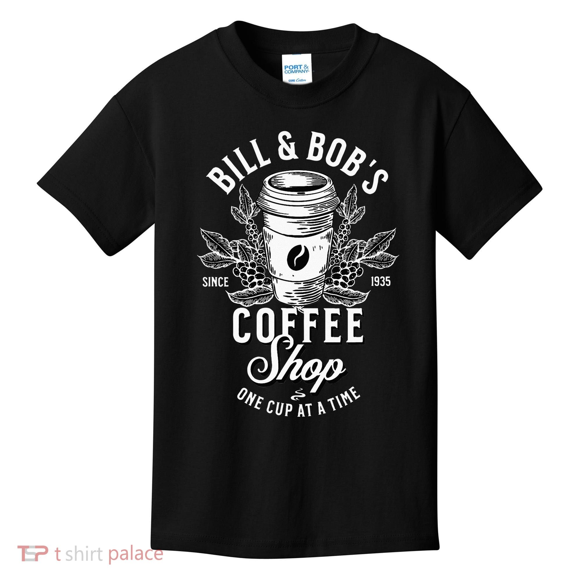 Bill And Bobs Coffee Shop AA Recovery Kids T-Shirt