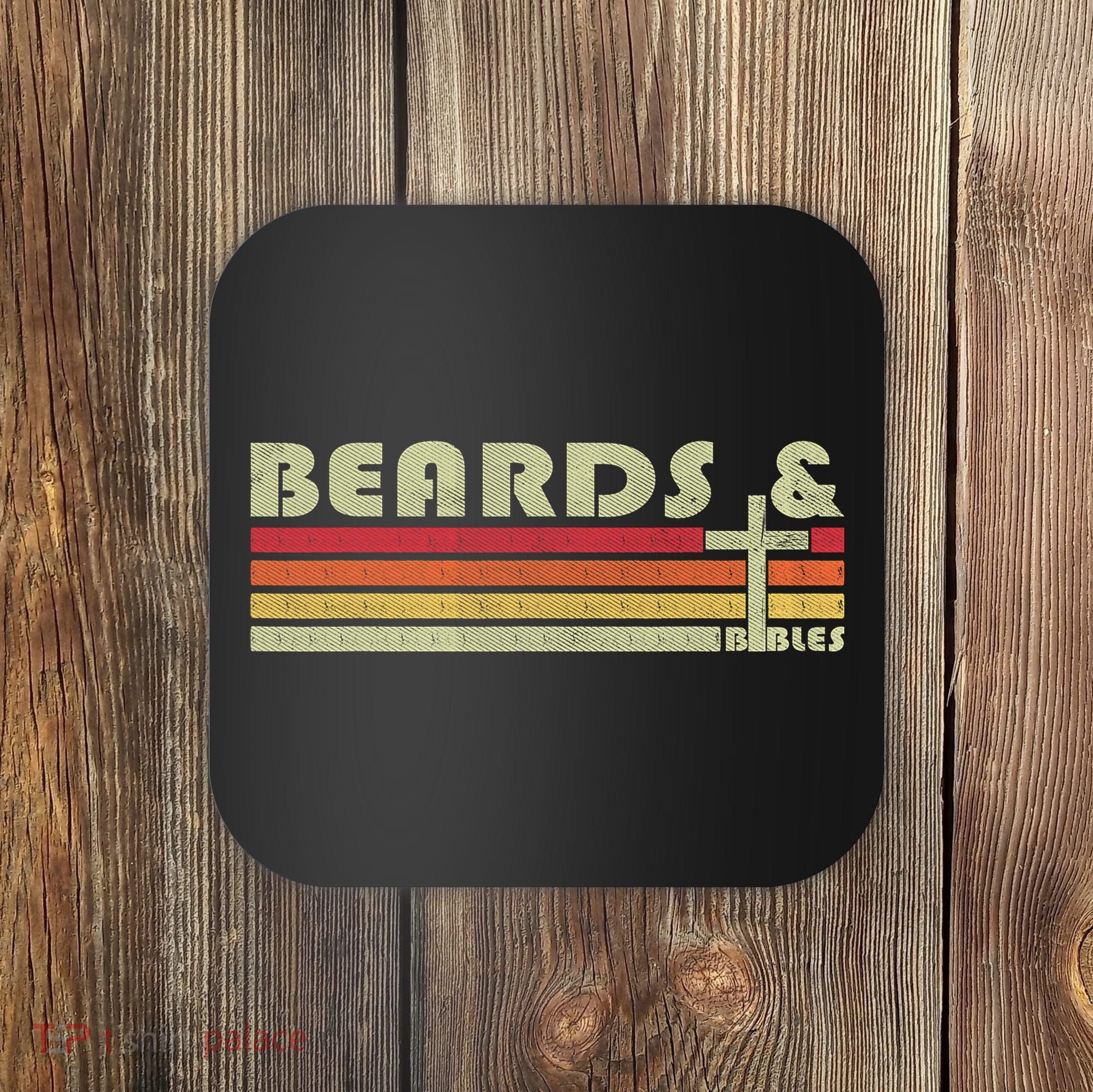 Beards And Bibles Christian Dad  Coaster